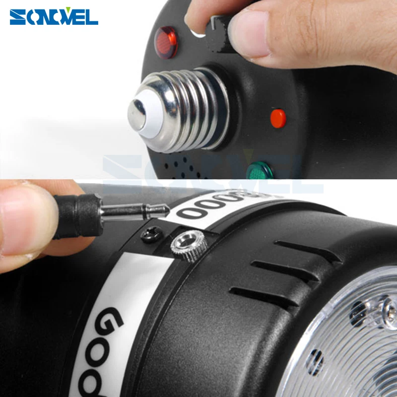 Godox SY8000 вспышка для студийной фотосъемки свет E27 Screw AC Slave стробоскопическая вспышка Лампа 220 V 110 V