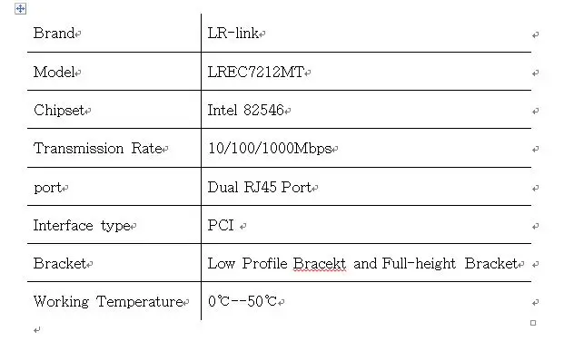 LR-LINK 7212MT Gigabit Ethernet сетевой адаптер 10/100/1000 МБ Dual Порты и разъёмы RJ45 PCI LAN Карта Intel 82546 Совместимость 8492MT NIC