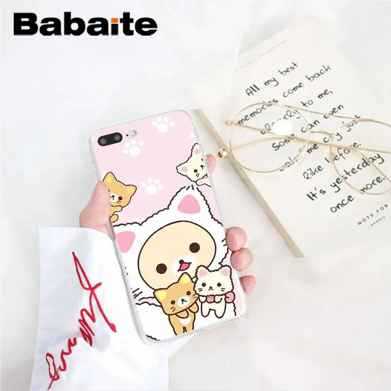 Мягкий силиконовый чехол Babaite Rilakkuma из ТПУ для телефона iPhone 8 7 6 6S Plus X XS MAX 5 5S SE XR 10 11 11pro 11promax