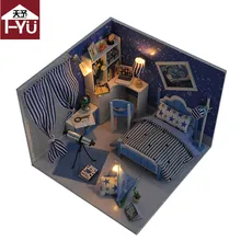 TianYu миниатюрный деревянный кукольный домик с DIY мебель Непоседа игрушки для детей подарок на день рождения мечта звездное небо TW1