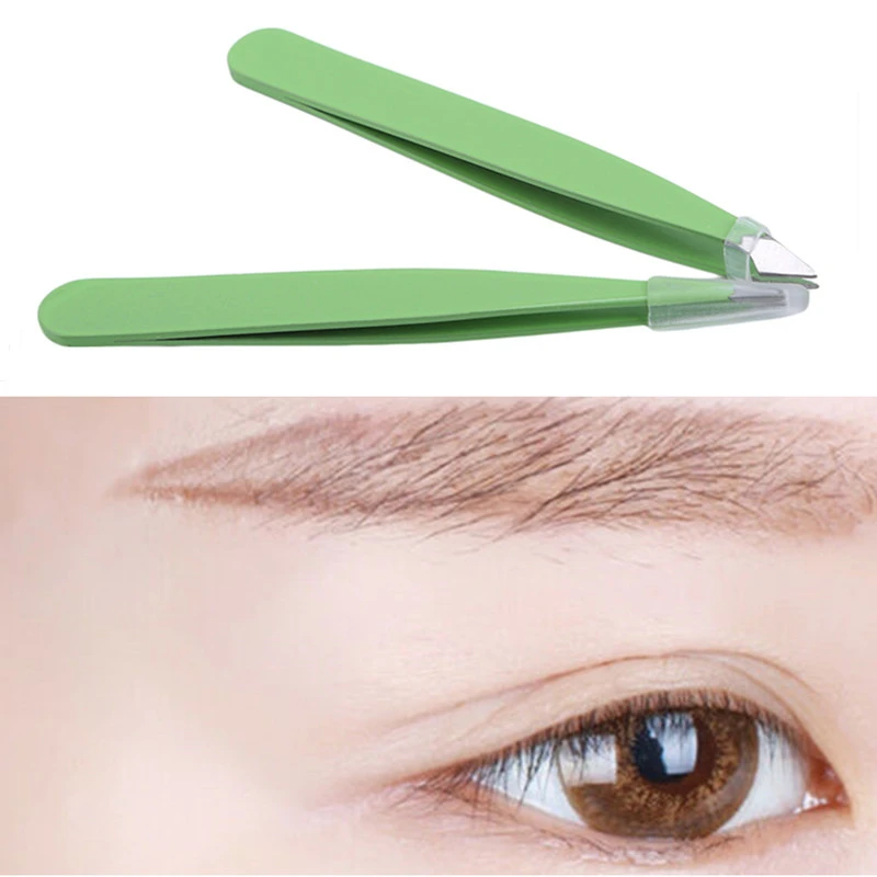 

2pcs/set New Women Lady Girls Stainless Steel Hair Removal Eyebrow Clips Makeup Accessories Kit