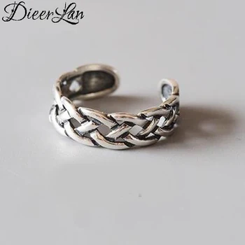 

Exaggerated Personality Real 925 Sterling Silver Cross Rings for Women New Fashion Adjustable Luxury Rings Wholesale