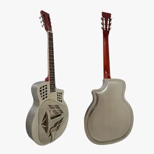Triolian Antique Finish Steel Body Tricone Blues Slide Resonator Guitar with free hard case Triolian Antique Finish Steel Body Tricone Blues Slide Resonator Guitar with free hard case