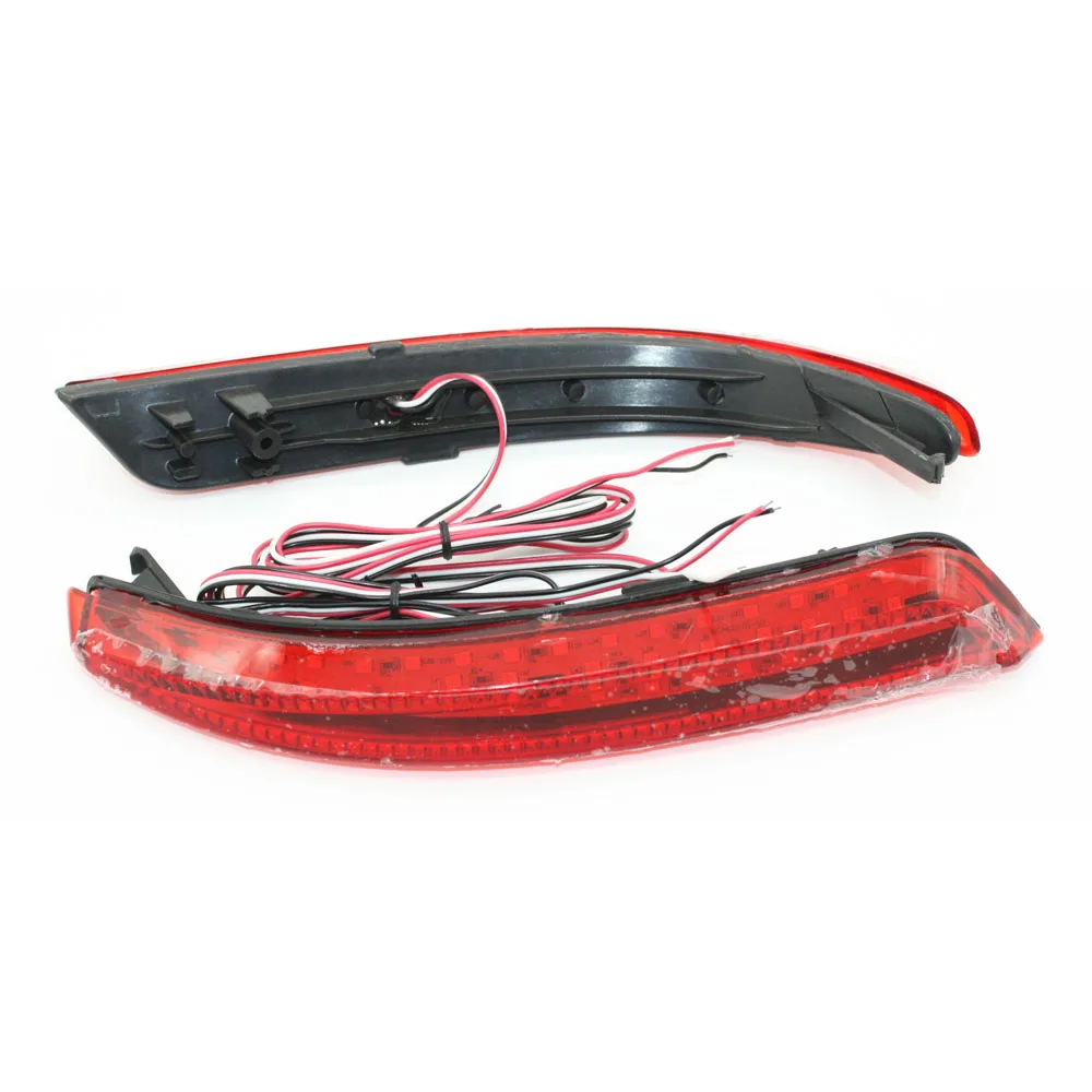 2 шт. автомобильный Стайлинг Светодиодный отражатель заднего бампера лампы стоп
