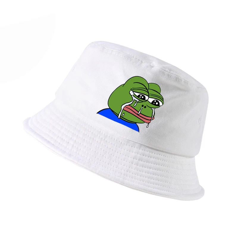 Мужские и женские грустная лягушка Кепки Лето папа Панама harajuku поп Pepe жизнь