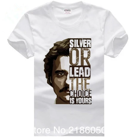 Pablo Escobar футболка мужская летняя смешные футболки|men t shirt|pablo escobart shirt |
