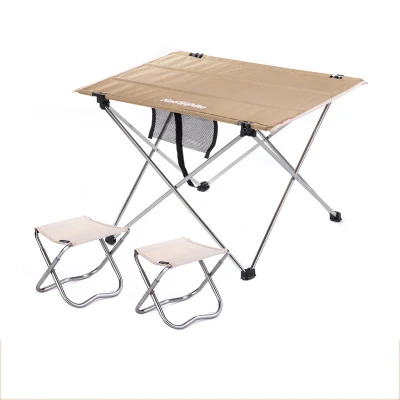 

POINT BREAK NH15Z012-S5 FISHING Chair Table Combination Packages Khaki Small Table 2 Camp Chair Outdoor Folding Table and Chairs