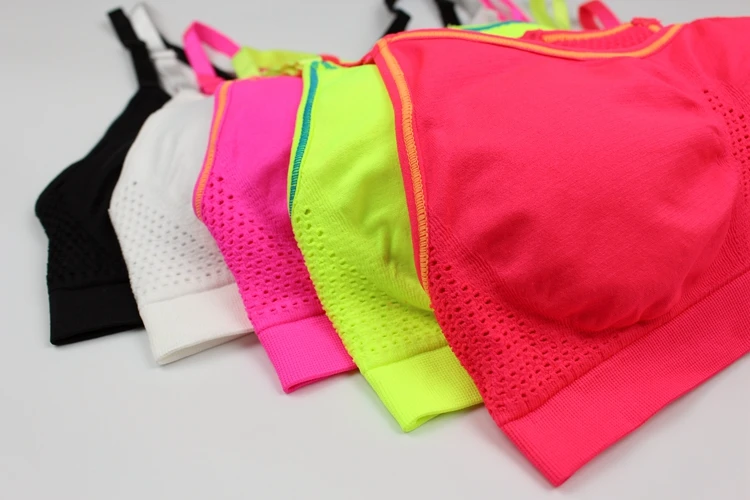 Yoga Sexy Sports Bra Top Fitness Women White Tank Top For Femalesports Bra High Impact Running Gym Padded Push Up Nylon Sport Bh_1649