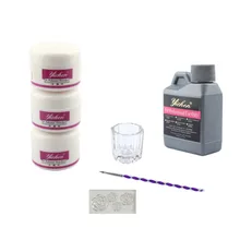 Набор для маникюра акриловый набор для ногтей акриловый все для маникюра Инструменты для педикюра набор и набор 3 шт Акриловая жидкость блеск для ногтей