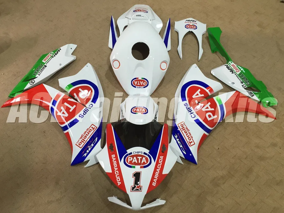 Обтекатели для кузова комплекты литые изделия для Honda CBR1000RR 12 13 14 15 16 CBR 1000RR 1000 RR 12-15 CBR1000 RR 2012 2013 обтекателя PATA 1