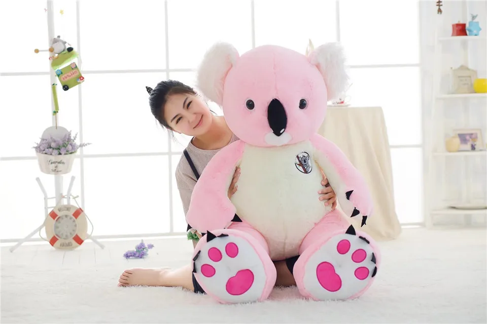 Прекрасный большой плюшевая игрушка koala мягкие большой розовый коала кукла подарок на день рождения около 120 см