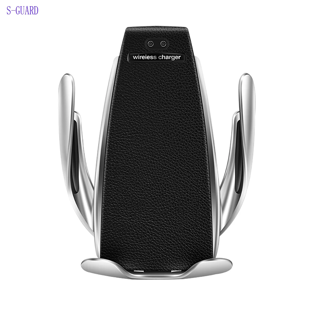

S-GUARD Auto Clamping Wireless Car Charger Air Vent Holder 360 Rotation Charging Mount Bracket For iphone X XSMAX Samsung s10 s9