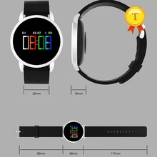 Новое поступление водонепроницаемый CE ROHS умный Браслет спортивный смарт-браслет с монитором сердечного ритма фитнес-трекер для iphone7