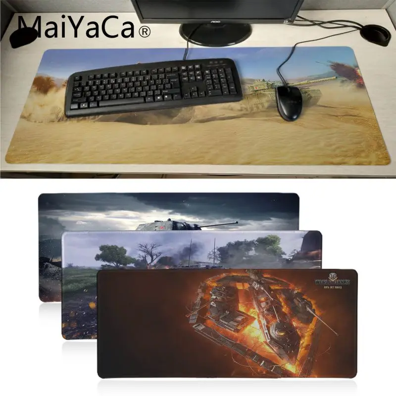 

MaiYaCa new Design World Of Tanks tank in the desert Anti-Slip Rubber Computermats Extended Gaming mouse pad Large Mouse mat