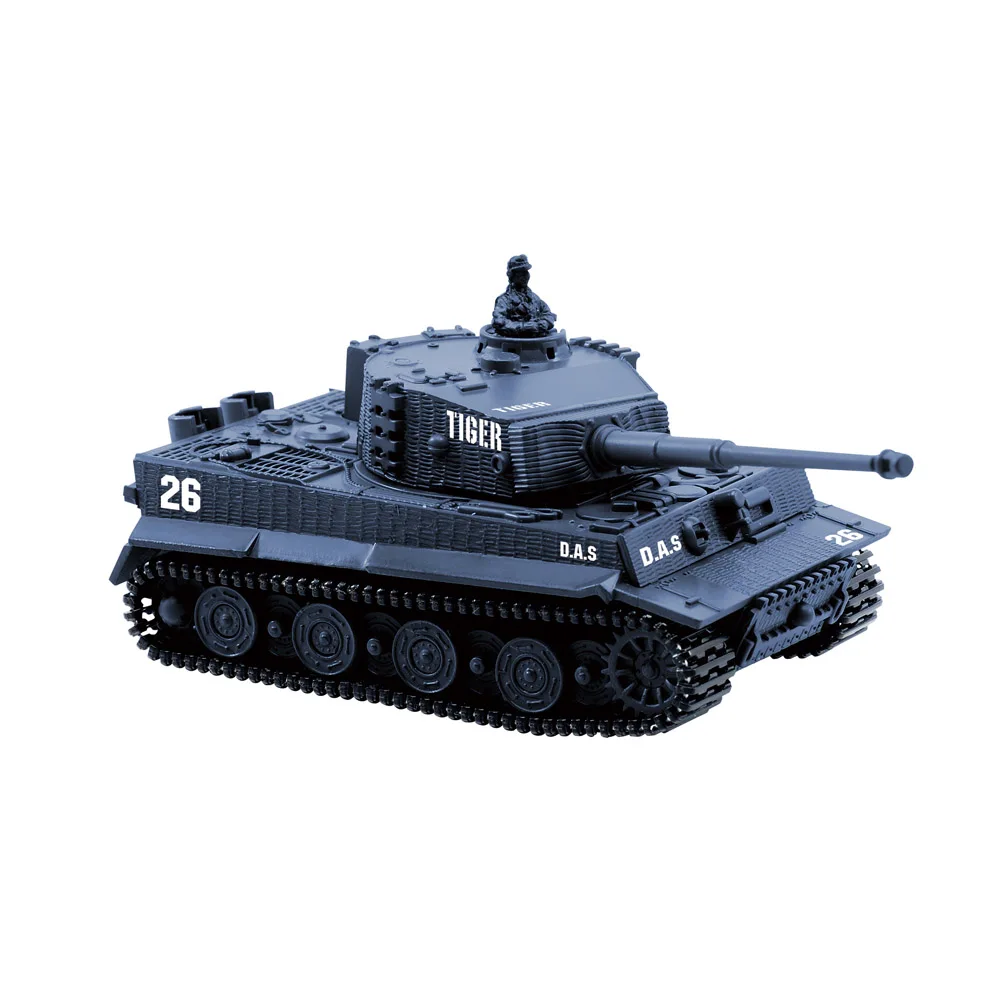 1: 72 RC мини-танк Германия Тигр битва 1/72 высокая имитация с дистанционным радиоуправлением Panzer бронированный автомобиль детские электронные игрушки - Цвет: Синий