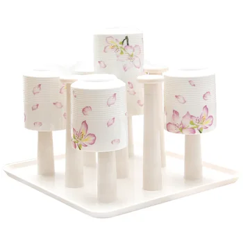 

Kitchen Plastic Drainage Cups Storage Holder Glass Cup Rack Organizer Household Kitchen Accessories Tree-Shaped Drain Rack