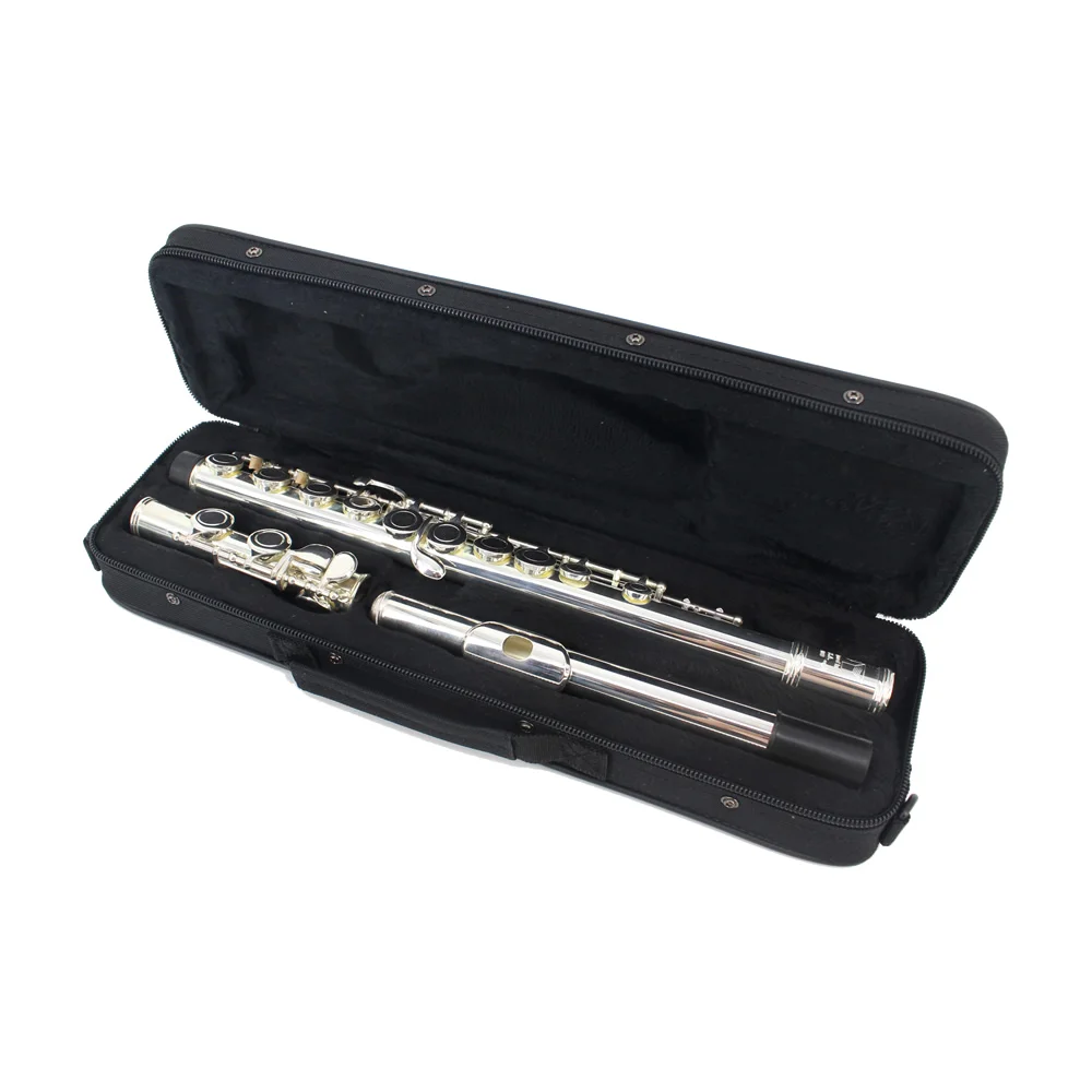 Brand JINYIN 16 Holes C Key Flute Cupronickel Sliver Plated Woodwind