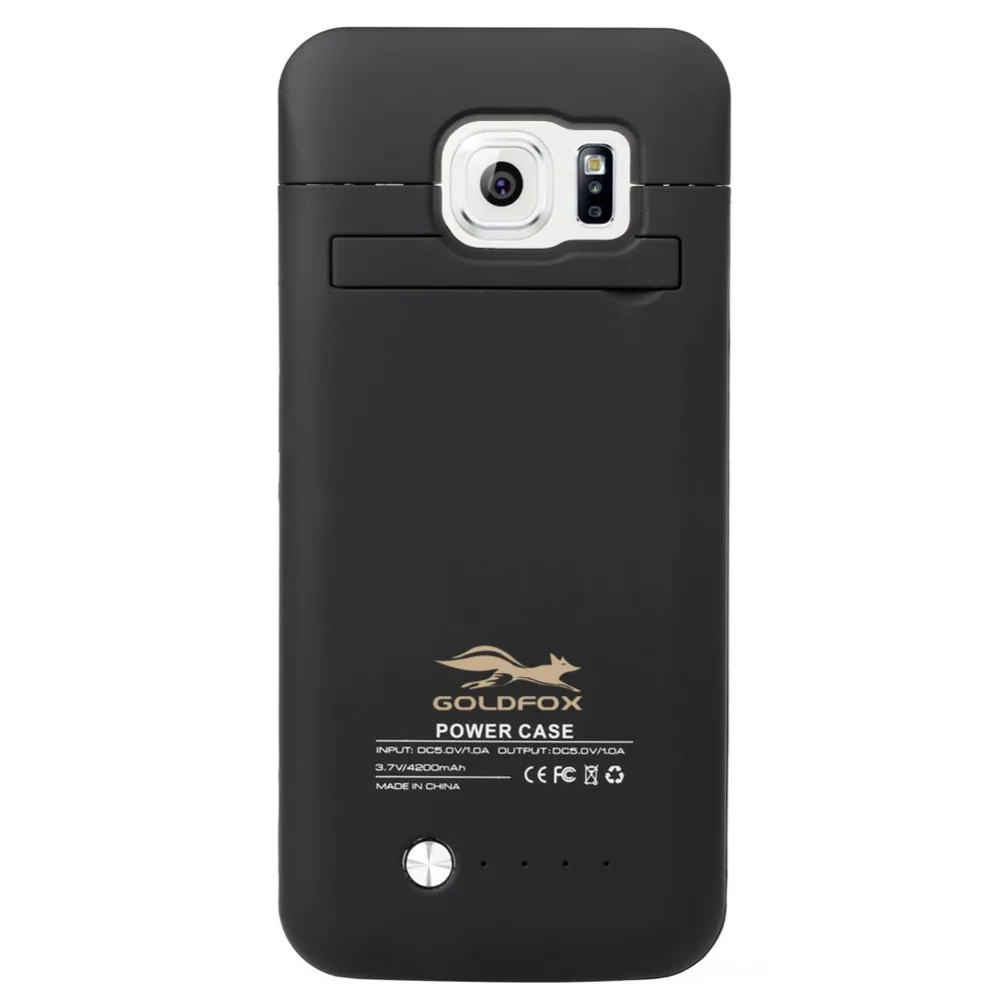 Чехол для зарядного устройства GOLDFOX для samsung S6 S6 Edge, 4200 мА/ч, резервный внешний аккумулятор, чехол для Galaxy S6, портативный внешний аккумулятор, чехол