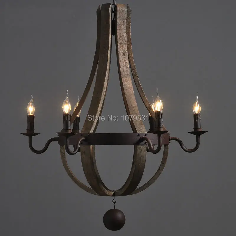 e-lamp-European-style-and-modern-simple-American-retro-bar-restaurant-Village-Industrial-Wind-oak-barrels