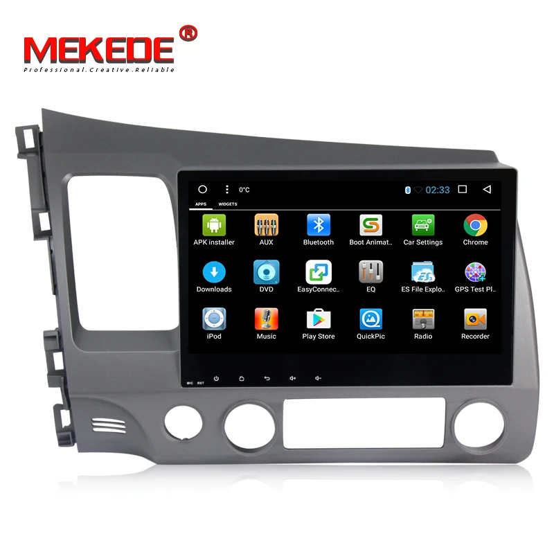 Perfect allwiner T3 1024x600 HD 2DIN Android 7.1 Car Head Unit for Honda Civic 2006-2011 DVD GPS with Radio RDS BT Mirror-Link Wifi 1