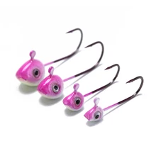 Мини Крючки рыболовные джиг-головки крюк моделирования приманку Рыболовный крючок колючей один крючок 0,5 г/1 г/2 г/3 г 5 шт