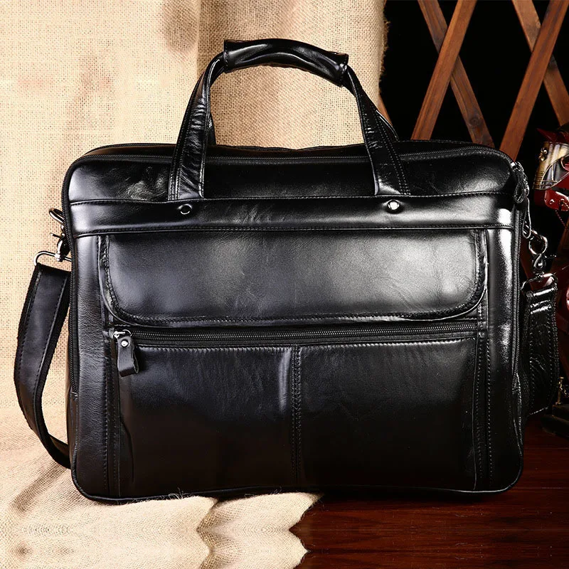 

REGEM mens bag casual fashion business Genuine leather Shoulder bag Messenger bag