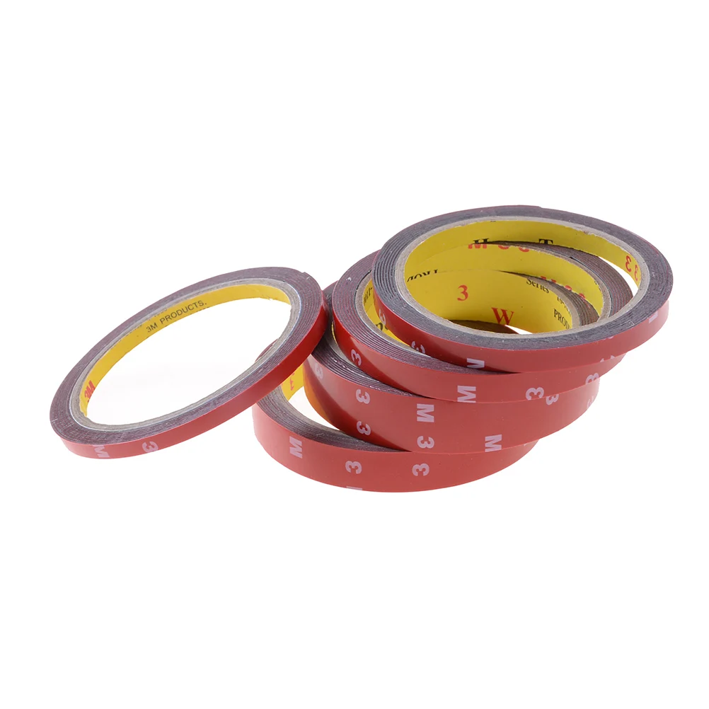 Kopen 6 8 10 15 20mm Sterke Acryl Lijm Film 3 m Dubbelzijdig Tape Voor glas Hittebestendig Non trace
