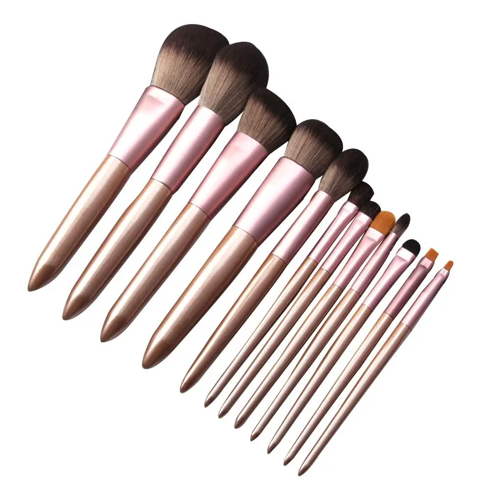 

12PCS Makeup Brush Set Professional Eye Shadow Eyeliner Eyebrow Foundation Brush Powder Blush Brusher Maquiagem
