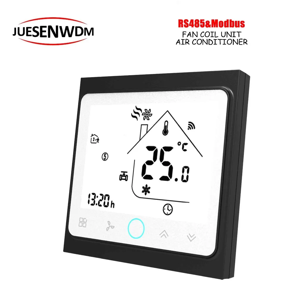 

4Pipe 2p lcd screem touch button modbus room thermostat RS485 for cooling/heating Control switch