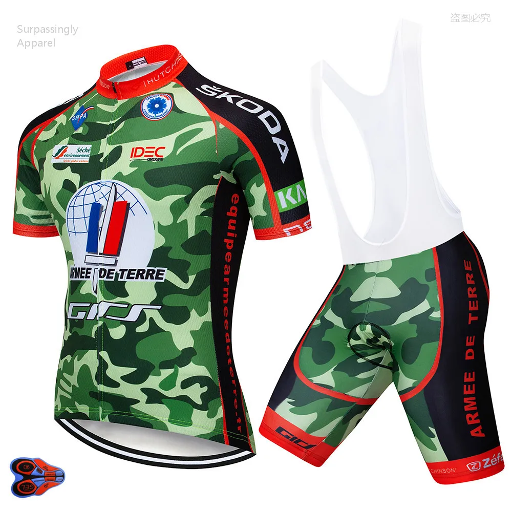 UCI فريق التمويه برو الدراجات جيرسي 9D هلام سادة سراويل البيك القصيرة مجموعة MTB روبا Ciclismo الصيف الرجال دراجة هوائية مايوه ارتداء