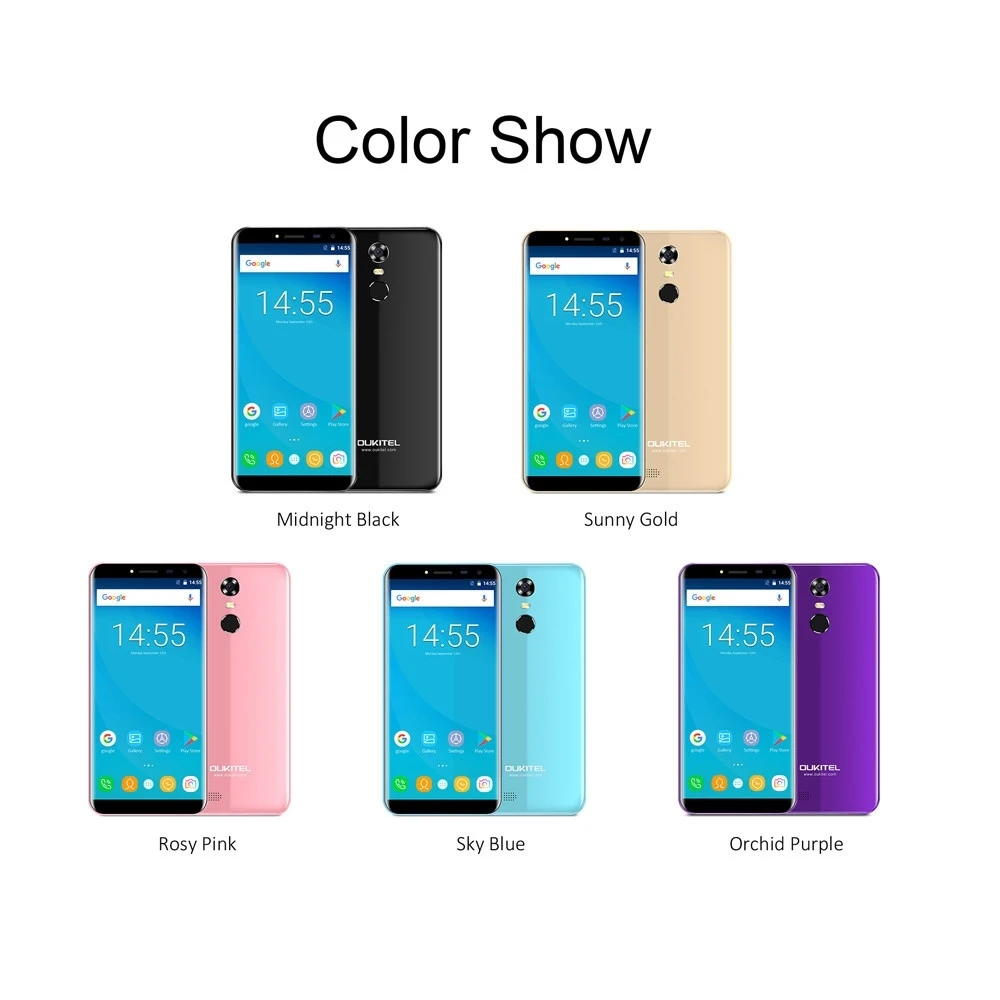 

OUKITEL C8 4G Smartphone 5.5 2.5D Android 7.0 1.3GHz Quad Core 2GB+16GB 8.0MP Apr18