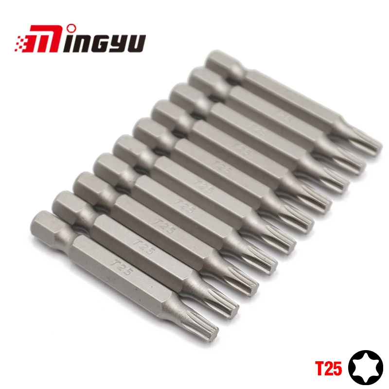 4PCS 1/4" Shank Square S2 S2.5 S3 S4 Screwdriver Bit Set  For Power Tool 65mm Long Hex Shank Electric Screwdriver Bits bench plane