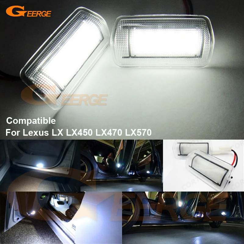 

For Lexus LX LX450 LX470 LX570 2008-2014 Excellent Ultra bright 3528 LED Courtesy Door Light Bulb No OBC error