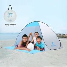 Автоматический Пляжный Тент KEUMER с защитой от ультрафиолета, 2 человека, палатка для кемпинга, Мгновенный Всплывающий открытый тент с защитой от ультрафиолета
