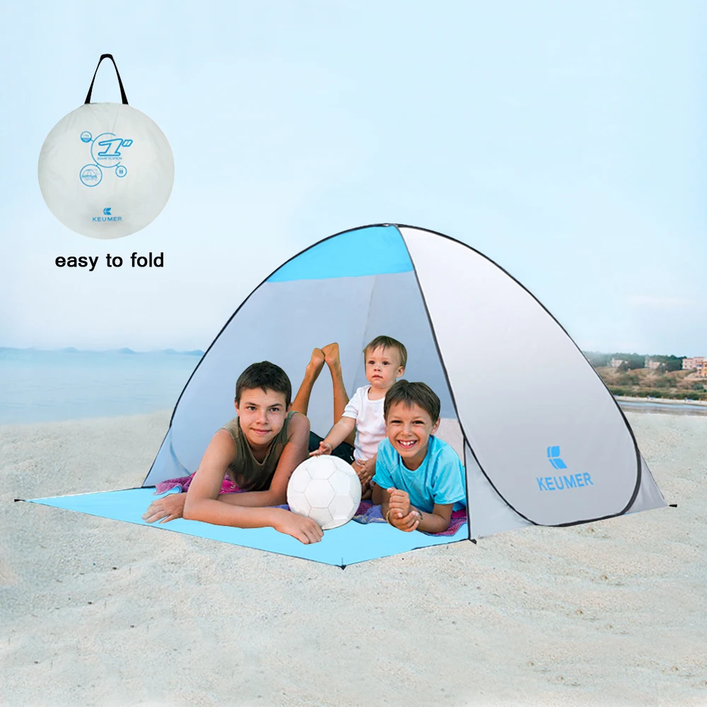 Camping Beach Tent Instant Pop Up Open Anti UV Awning Tents Outdoor Sunshelter