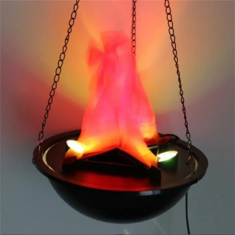 30 см диаметр электронный подвесной пламенный светильник магический Светодиодный лампа цвета огня декоративное украшение для Хэллоуина реквизит