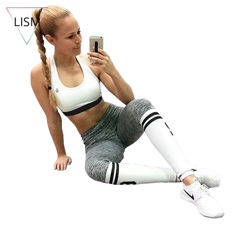 Lism Print Women Leggings 2018 Push UP Elastic Workout