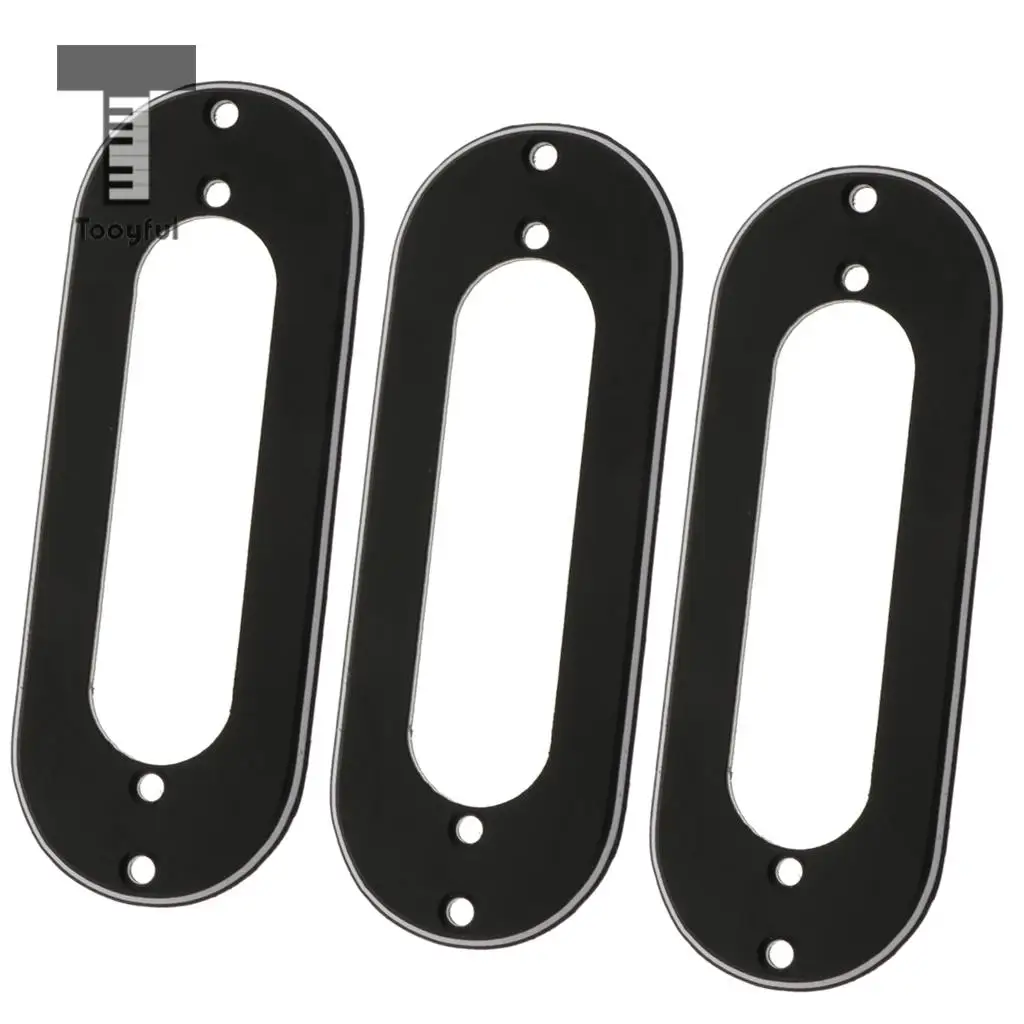 3pcs Metal Single Coil Pickup Mounting Ring for ST Style Guitar Replacements 10.5 x 4cm