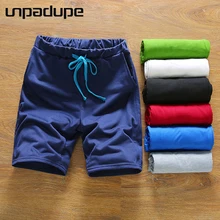 Мужские повседневные шорты бермуды, Брендовые однотонные пляжные Компрессионные Мужские шорты Карго, мужские льняные модные летние шорты из льна DM