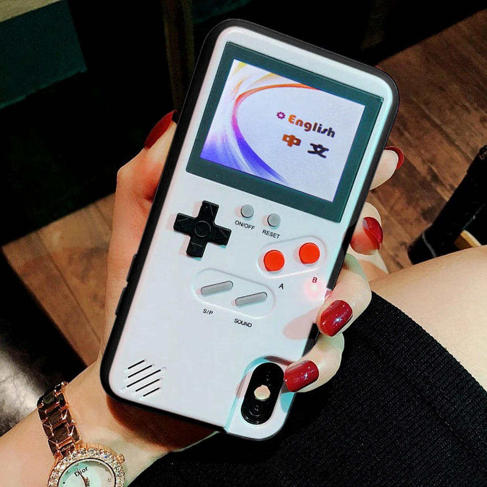 Чехол для телефона машина черный Ретро игровой приставки IPhone 6 S Plus 7 8 X Capinha Fundas Game |