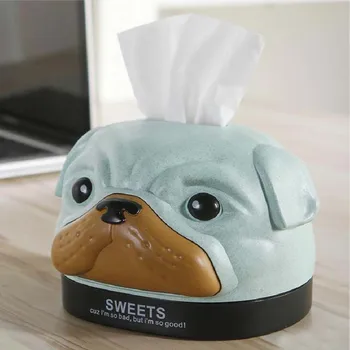 

BF040 Fashion Sitting room table tabletop cute cartoon carton paper collection box tissue box 16.5*14cm
