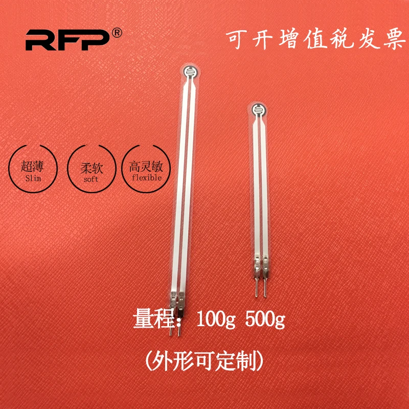 

Thin Film Pressure Sensor RFP601 Piezoresistive Ultra-thin Tactile Sensor Foot Sole Pressure Switch Can Be Customized