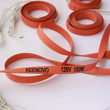 Keenovo силиконовый нагреватель, гибкий нагревательный элемент/лента, 15*2000 мм 150Вт@ 120 В,, индивидуальный дизайн приветствуется