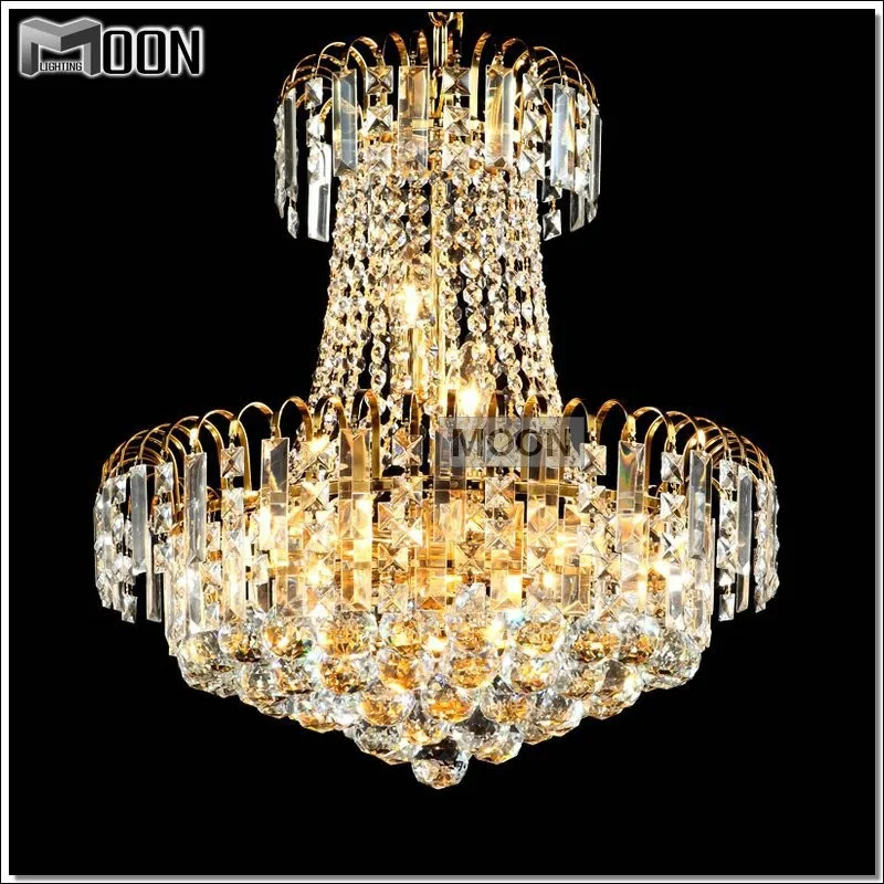 

Royal Empire Silver Crystal chandelier Light French Golden Crystal Hanging Light Diameter 20 inch