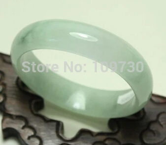 

shiipping 001526 Certified 100% Natural Green Jadeite Bangle Bracelet Handmade