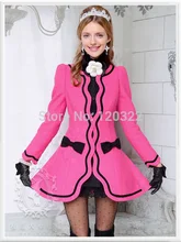 dabuwawa New 2016 Brand Autumn and Winter Plus Size Slim Casual Long Wool Skirt Women Jacket Wholesale