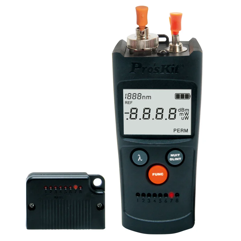 

Proskit MT-7602 4 in 1 Fiber optic power meter Six wavelength Laser fiber optic tester Optical fiber Network cable tester