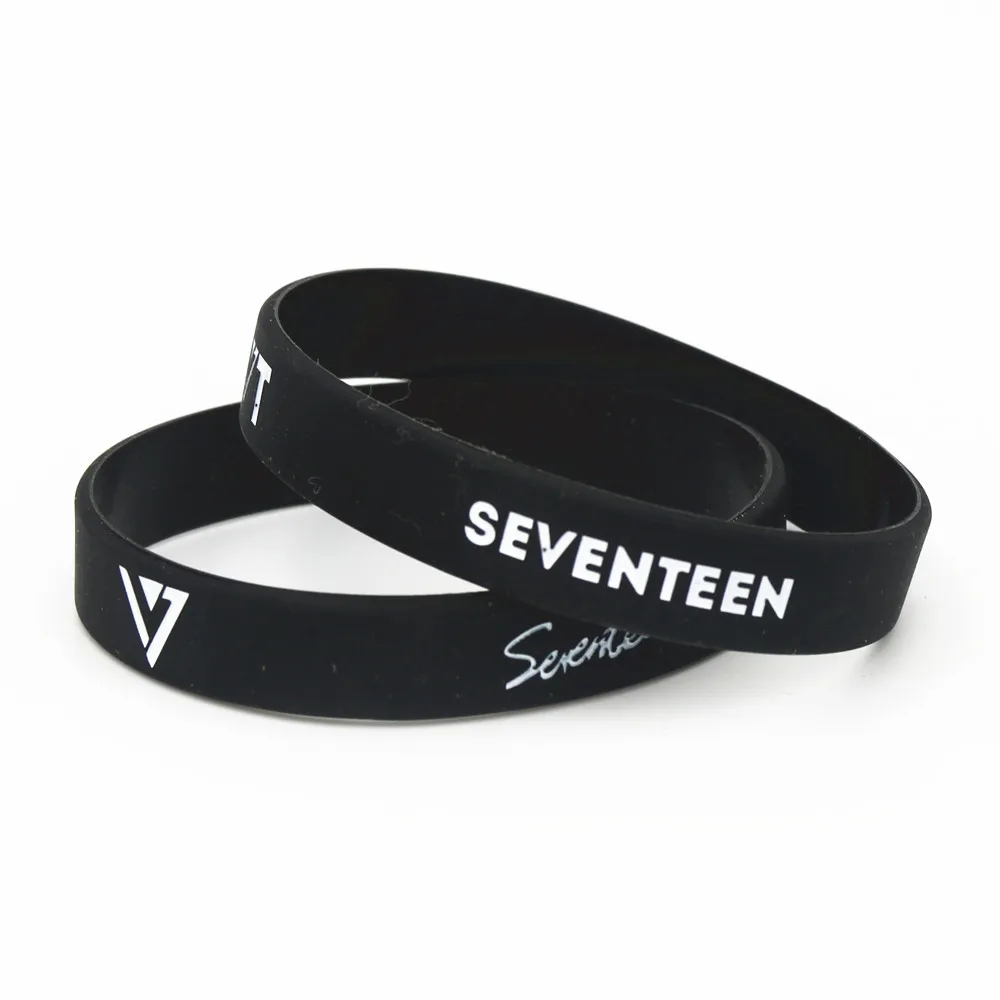 1 шт. Популярная Группа корейских K Pop Star Seventeen силиконовые браслеты и высокого