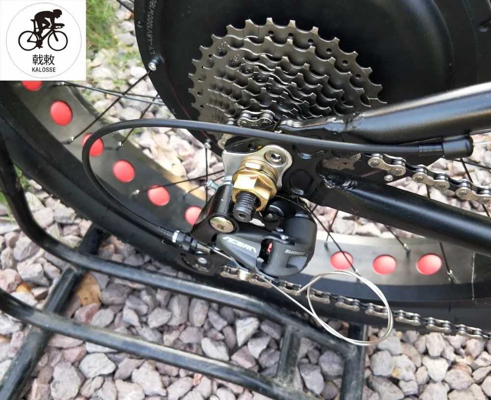 Flash Deal Kalosse  27 speed  Microshift  electric mountain bicycle  60V 2000W  Hydraulic brakes   electric snow bike 3