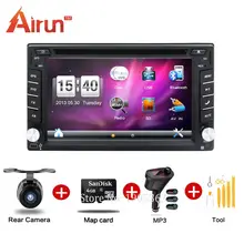 New universal 2 din car dvd gps Car Radio Recorder GPS Navigation In dash Car PC Stereo Head Unit video+Free Map Card!